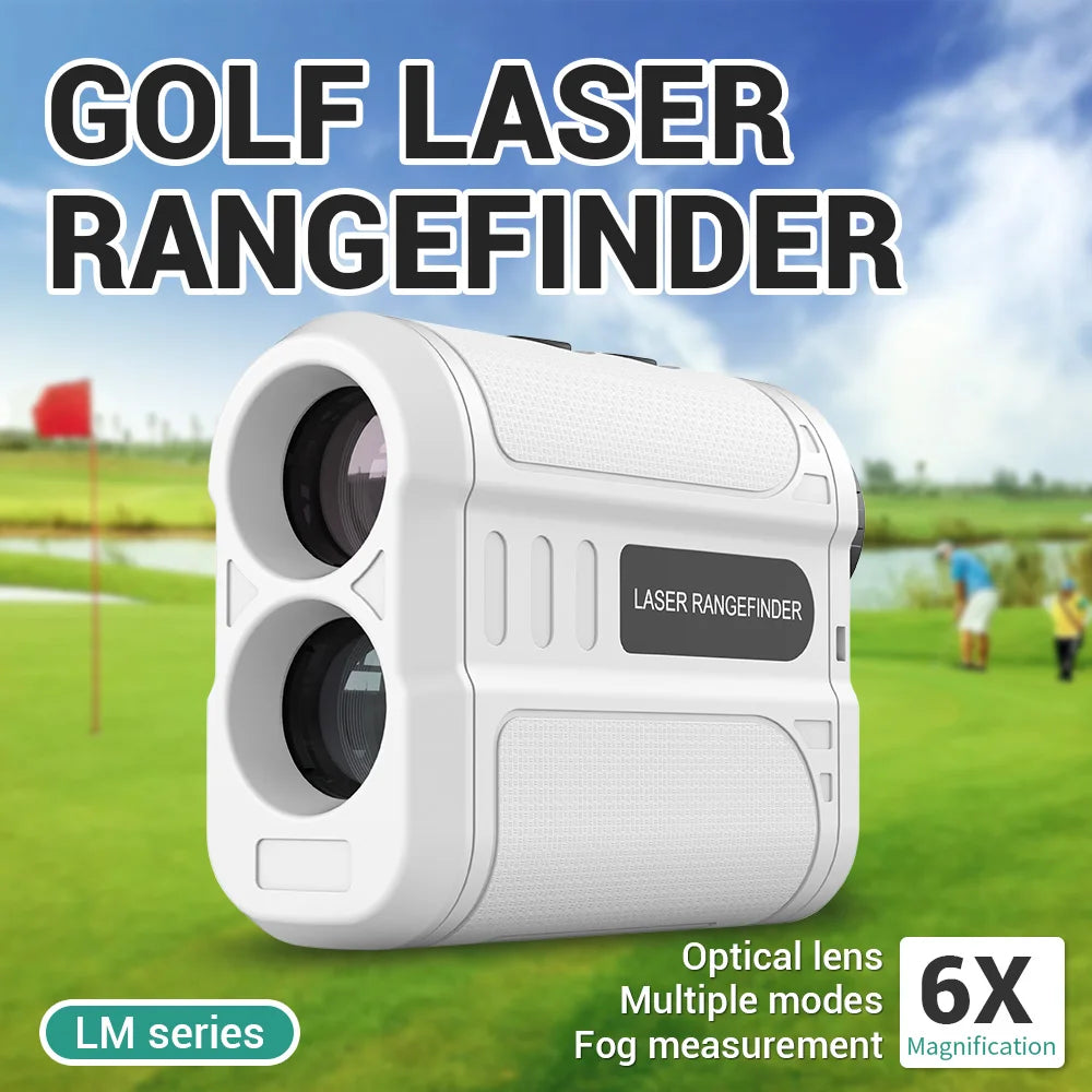 Laser Golf Rangefinder 500/600/900Yards 6X Lens Slope Compensating Flagpole Lock Golf Laser Range Finder Measuring Tool