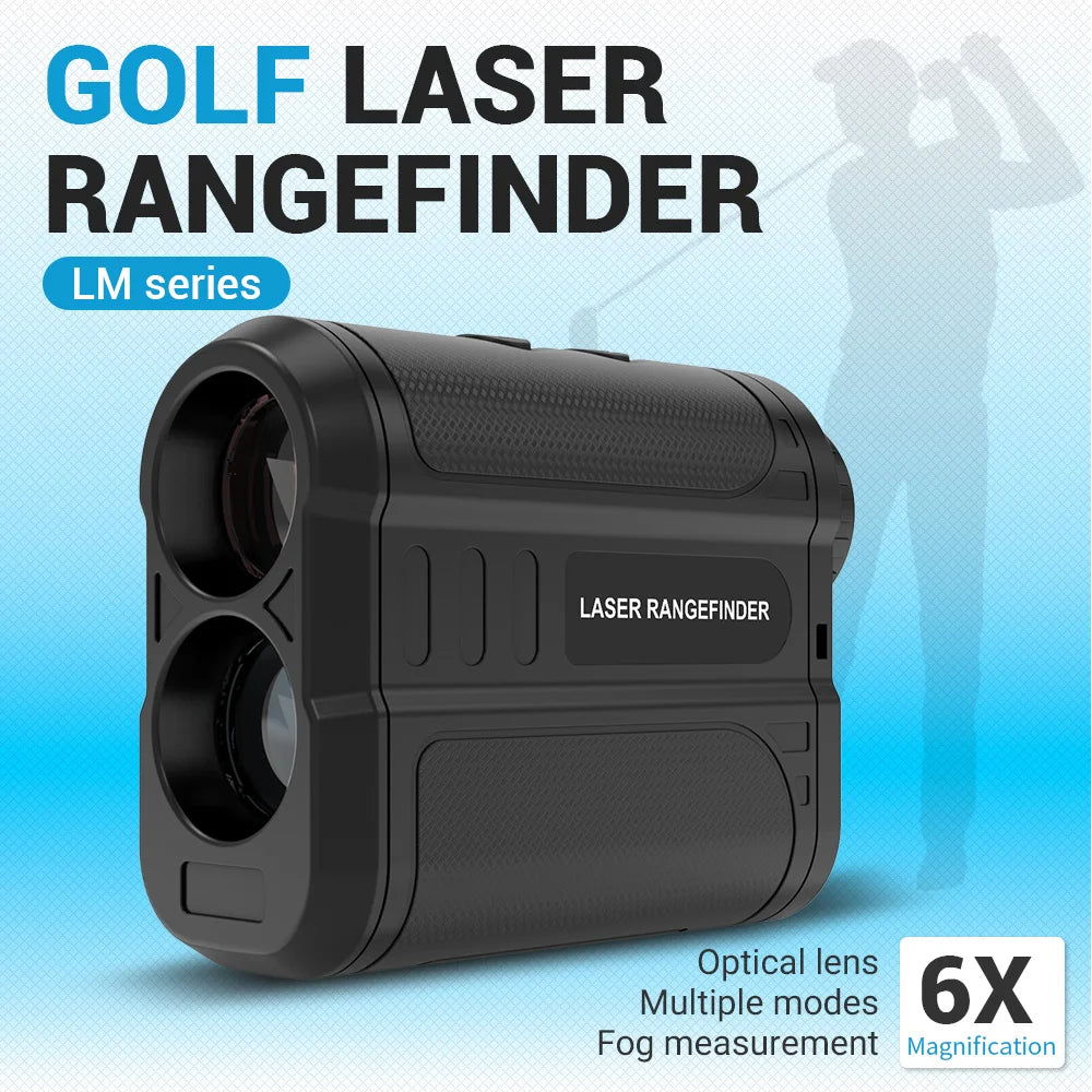 Laser Golf Rangefinder 500/600/900Yards 6X Lens Slope Compensating Flagpole Lock Golf Laser Range Finder Measuring Tool