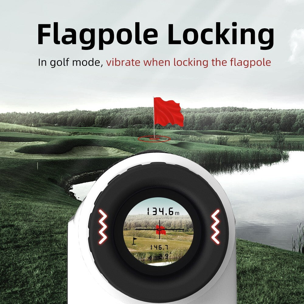 Laser Golf Rangefinder with Slope, Flag Lock Vibration,Magn