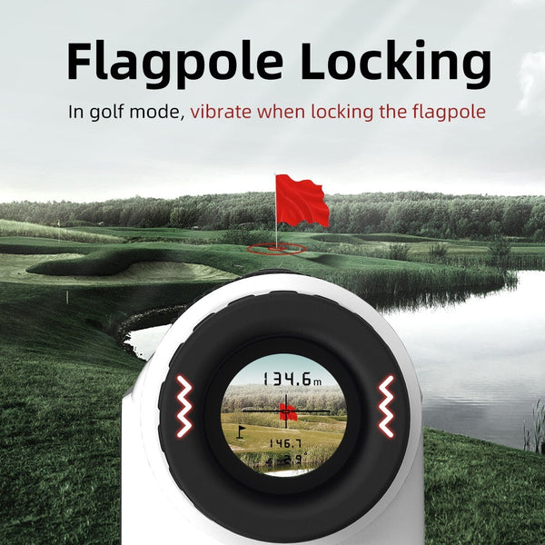 Laser Golf Rangefinder with Slope, Flag Lock Vibration,Magnet,Rechargeable